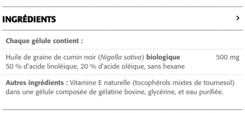 Huile de Graine de Cumin Noir 500 mg - New Roots Herbal
