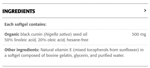 Black Cumin Seed Oil 500 mg - New Roots Herbal