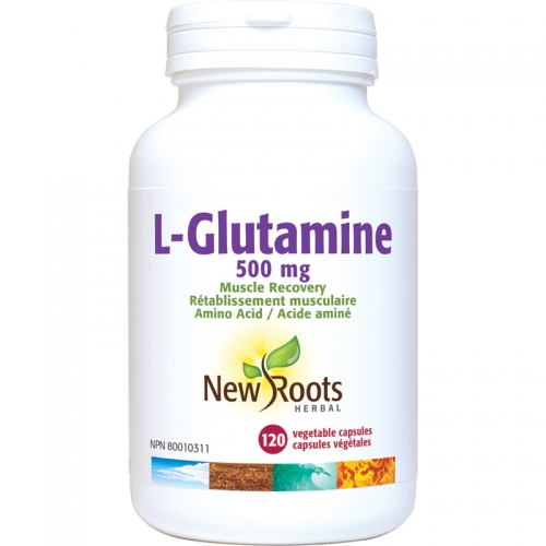 L-Glutamine Capsules · 500 mg - New Roots Herbal