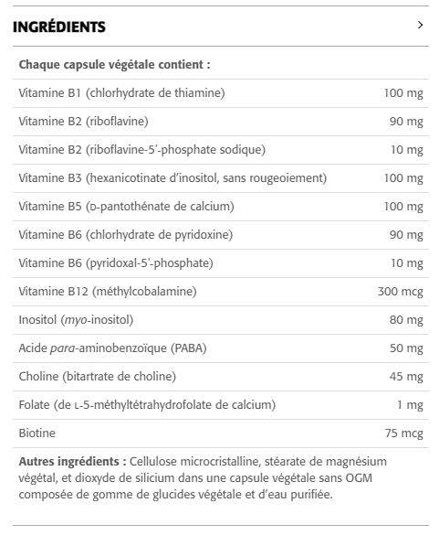 Ultra B Complexe 100 mg - New Roots Herbal 