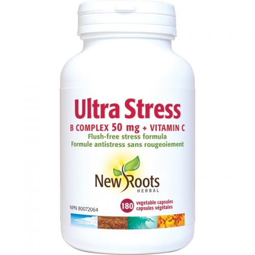 Ultra Stress B Complex 50 mg + Vitamin C - New Roots Herbal
