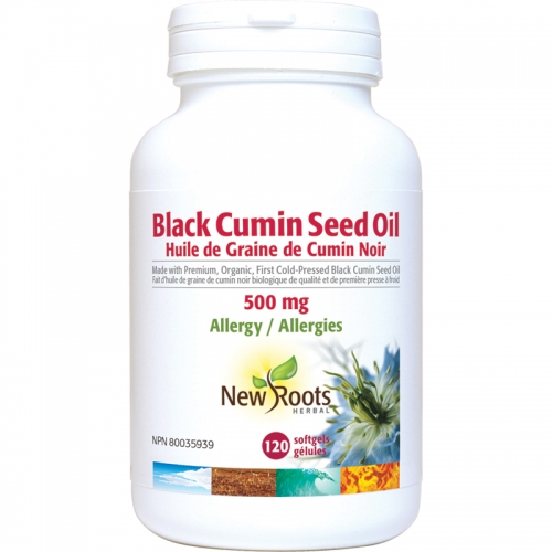 Black Cumin Seed Oil 500 mg - New Roots Herbal