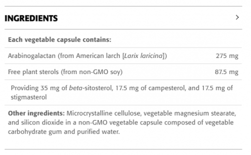 Sterols & Sterolins with Arabinogalactan - New Roots Herbal
