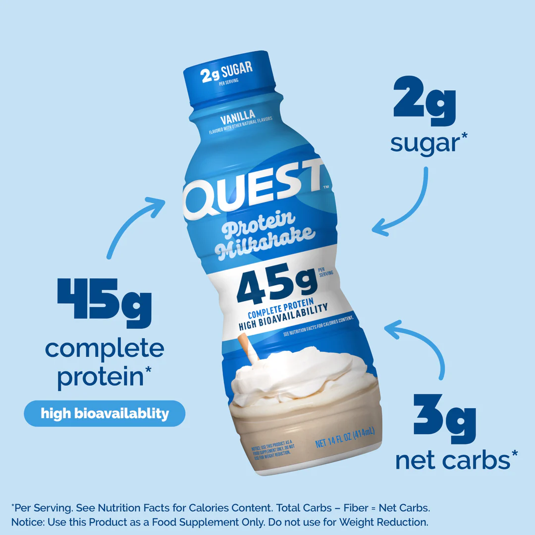 Quest Protein milkshake