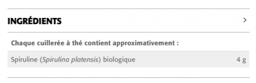 Simplement Spiruline Poudre · Certifiée biologique - New Roots Herbal