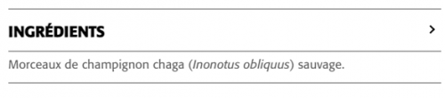 Thé Chaga Cueillette sauvage du Canada - New Roots Herbal