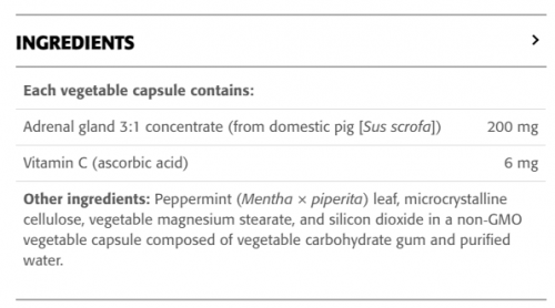 Adrenal 200 mg - New Roots Herbal