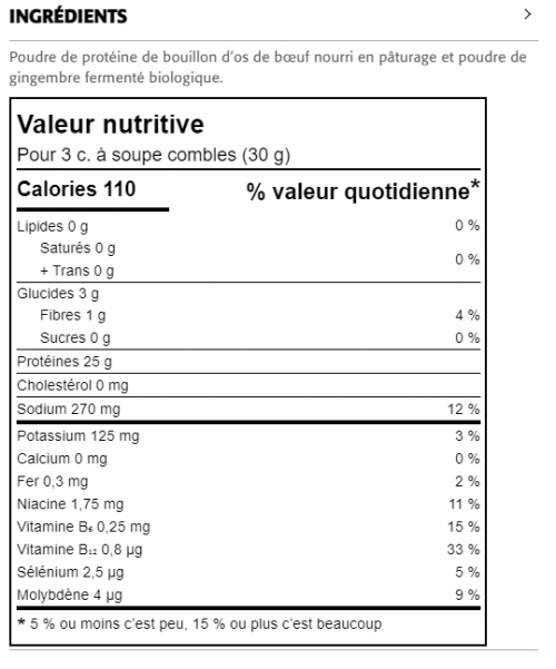 Protéine de Bouillon d’Os de Bœuf + Gingembre Fermenté Biologique - New Roots Herbal