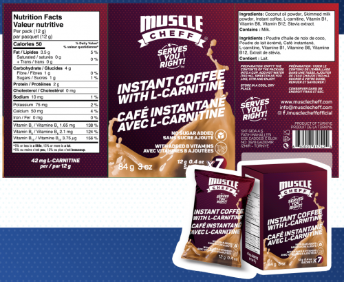 Café INSTANTANÉ avec L-Carnitine