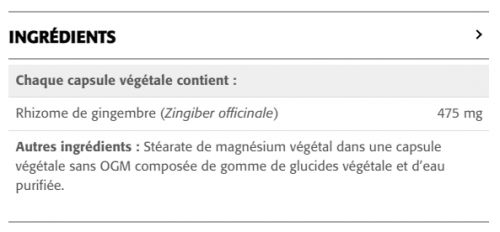 Gingembre 475 mg - New Roots Herbal