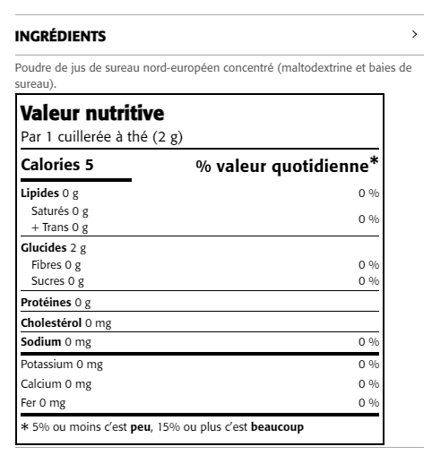 Sureau (Poudre de Jus) - New Roots Herbal