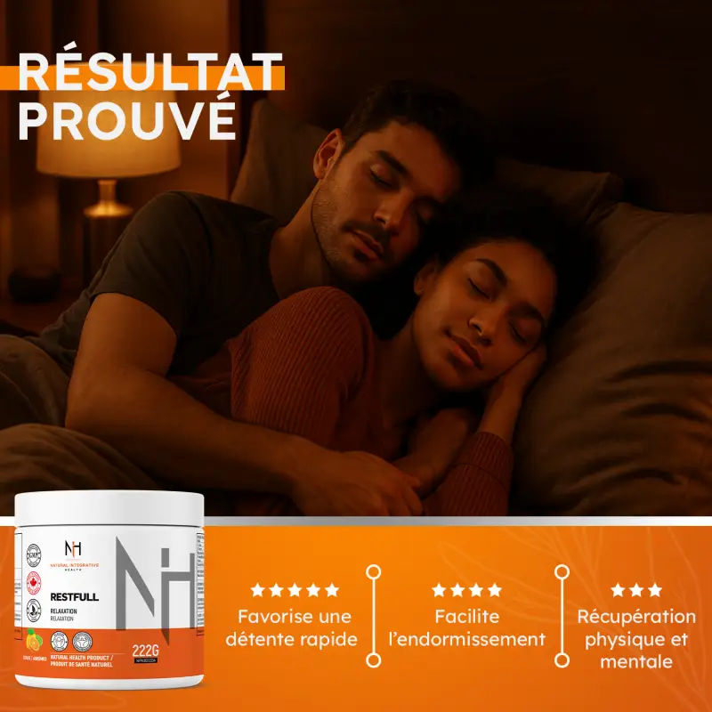 Restfull supplément en optimisation du sommeil et de l'anxiété